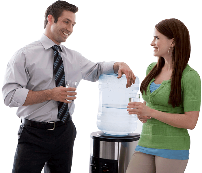 Talking over a water cooler